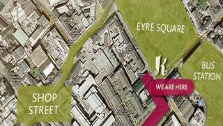 Хостелы Kinlay House Eyre Square Hostel Голуэй Двухместный номер с 1 кроватью или 2 отдельными кроватями и ванной комнатой-5